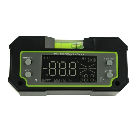 UNTERING Inclinometer Digital Gauge DualAxis Inclinometer 4x90° Finder Protractor with Magnetic Base Display Data Transfer