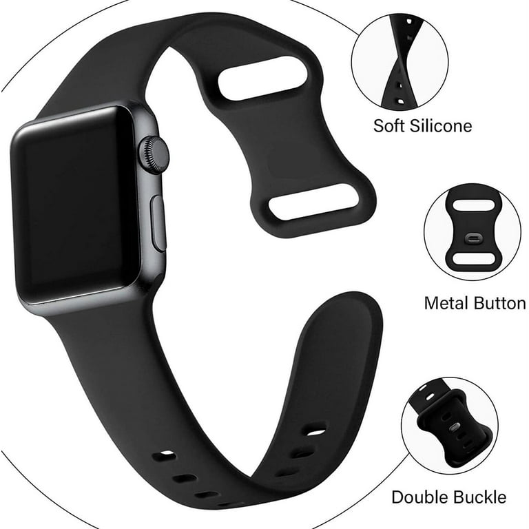 Butifacion Lace Silicone Band Compatible with Apple Watch Band 38mm 40mm  41mm 42mm 44mm 45mm Women, Hollowed-out Breathable Soft Sport Strap  Replacement Wristbands for iWatch Series 7 6 5 4 3 2 1 SE 