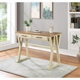 thumbnail image 3 of Jericho Rustic Writing Desk w/ Drawers  in Antique White in Engineered Wood, 3 of 9