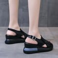 thumbnail image 5 of HAOTAGS Casual Walking Sandals for Ladies Platform Summer Wedge Sandals Black Size 9, 5 of 6