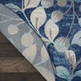 thumbnail image 4 of Serene Contemporary Botanical Navy 5'3" x ROUND Area Rug, (5' Round), 4 of 7