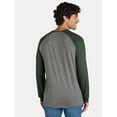 thumbnail image 3 of Burnside Men's Knit Henley Shirt with Long Sleeves, Sizes S-2XL, 3 of 5