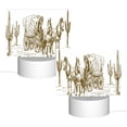 thumbnail image 2 of Fotbe Western Scenery With Old Wagon Pattern Acrylic Night Light Gift with 3 Color ModesTouch-Sensitive LED Lamp Perfect Gift for Mother's Day, Birthday, or Christmas, 2 of 9