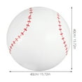 thumbnail image 2 of YSNOOWE 3Pcs Inflatable Baseball Balls White PVC Pool Balls for Beach Outdoor Fun and Sports Activities, 2 of 8