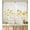 Bee Flower, variant on Kitchen Curtains (2 Pcs) Over Sink for Bathroom Window Cafe Basement Cortinas para Cocina Farmhouse Short Mini Curtain Flower Floral Summer Elegant Country Rustic Modern Cute - 28×40"