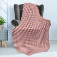 thumbnail image 4 of Geometric Soft Flannel Fleece Blanket, Rhombus in Pink Tones Abstract Pattern with Vertical Alignment Modern, Cozy Plush for Indoor and Outdoor Use, 70" x 90", Pale Pink and Burgundy, by Ambesonne, 4 of 5