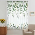 thumbnail image 2 of Sage Green Eucalyptus Sheer Curtains 84 Inches Long, Watercolor Spring Weeping Botanical Light Filering Curtains, Breathable Simi Curtain Privacy Drapes for Living Room Bedroom Window Treatment, 2 of 9