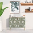 thumbnail image 2 of PixonSign Sideboard Buffet Cabinet, Kitchen Storage Cabinet with 2 Doors, Vintage Floral Garden Flower Pattern, Cupboard Console Table for Dining Room - 35" L x 18" W x 29" H, 2 of 5