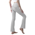 thumbnail image 1 of iHPH7 Workout Pants Women Womens Fall Clothing Flare Leggings for Women Exercise Pants for Women Flared Yoga Pants Yoga Pants with Pockets for Women Womens Fall Pants Light Gray L, 1 of 6