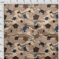 thumbnail image 4 of oneOone Silk Tabby Light Brown Fabric Sea Sewing Fabric By The Yard Printed Diy Clothing Sewing Supplies 42 Inch Wide, 4 of 4