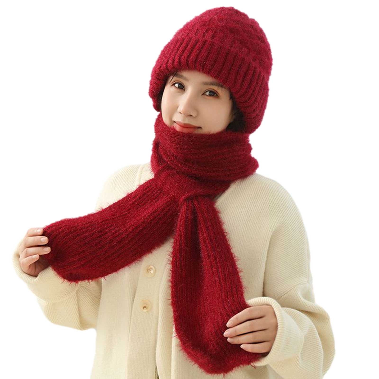 Integrated Ear Protection Windproof Cap Scarf In Winter Warm