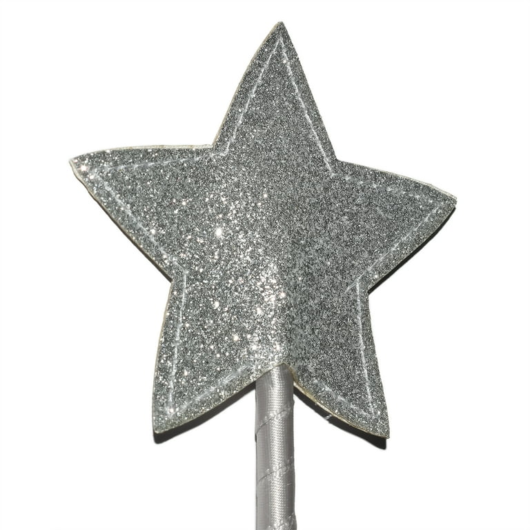 Silver Sequin Wand Costume Accessory Silver Sequin Wand Costume Accessory