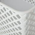 thumbnail image 3 of Plastic Storage Basket Large W/ Cut-Out Handles Mesh Design Home Organization Us, 3 of 5