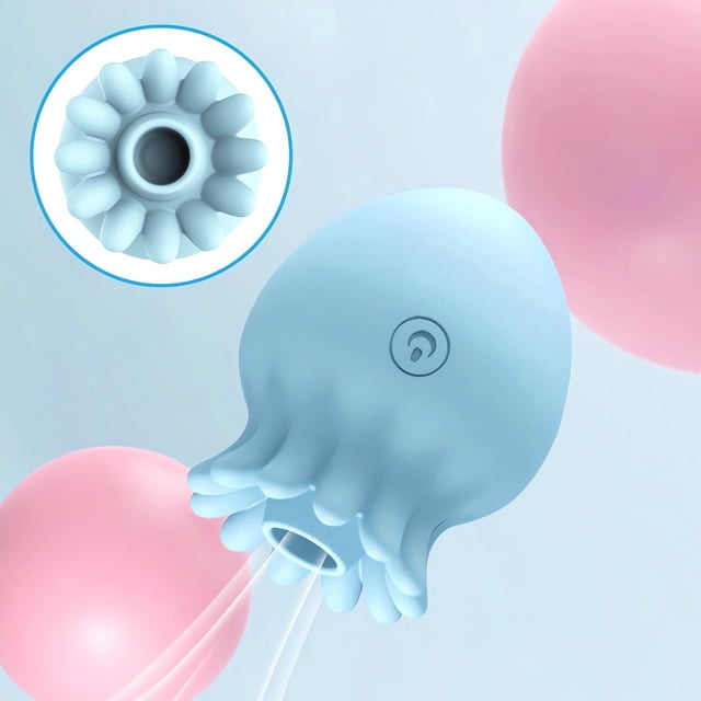 Vibrador de succión para juguetes de medusas, juguetes sexuales para adultos para mujeres y parejas, azul
