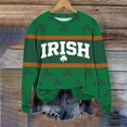 thumbnail image 2 of Tops para las Mujeres de Moda Otoño Impreso Suelto Cuello Redondo Suéter de Manga Larga Tops de Trabajo Casual para las Mujeres Blusa Del Día de San Patricio, 2 of 7