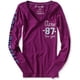 thumbnail image 1 of Aeropostale Camiseta gráfica Aero 87 para mujer, rosa, mediana, 1 of 1