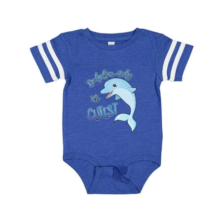 

Inktastic Dolphin-itely the Cutest Gift Baby Boy or Baby Girl Bodysuit