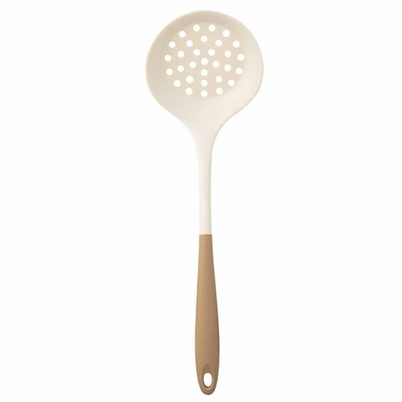 SouMaox Silicone Slotted Spoon Heat Resistant Kitchen Skimmer Spatula Nonstick Strainer Ladle for Cooking Frying Draining Pasta Tools