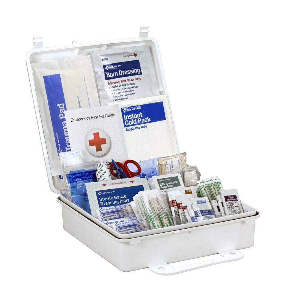 First Aid Only First Aid Kit 50 Person Plastic Case Ansi Portable