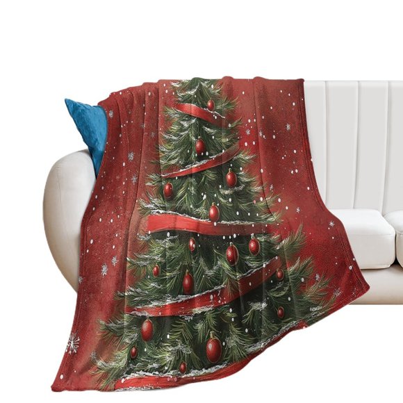 Vintage Winter Wonders (224) Throw Blanket Blanket Soft Cozy Animal Print Flannel Blanket Warm Lightweight Fuzzy Plush Blanket Gifts for Kids Adults