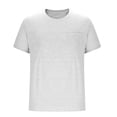 thumbnail image 2 of Men's Casual Fitness T-Shirts Solid Color Sports Tops Comfortable White Short Sleeves Round Neck Shirts Daily Wear Tees, 2 of 6
