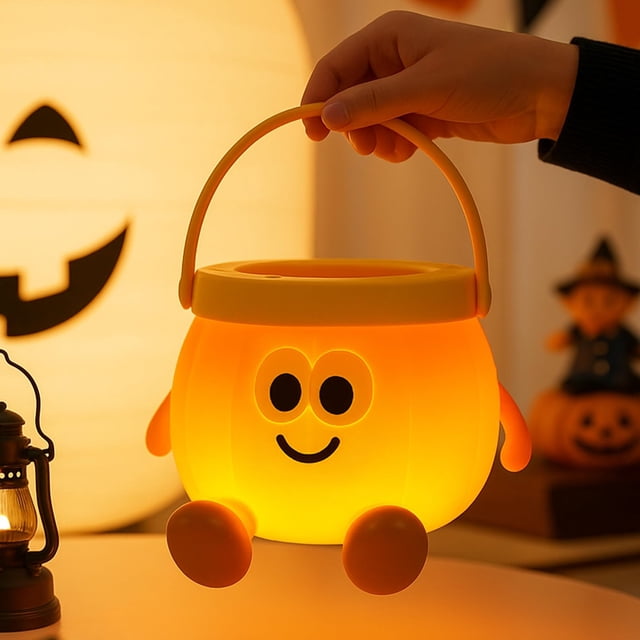 Lámpara de silicona recargable Tarinks Pumpkin Night Light
