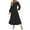 Black Dress for Women, variant on Ygbgbb Women's Elegant Casual Long Sleeve Round Neck Dress (Wine,M)