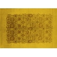 thumbnail image 1 of Ahgly Company Machine Washable Indoor Rectangle Oriental Yellow Industrial Area Rugs, 2' x 3', 1 of 4