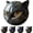 Gold, variant on NCQ Black Cat Stone Sculpture Figurine Handcrafted Marble-Look Resin Statue with Amber Eyes, Elegant Home & Office Shelf Décor, Halloween Cat Figurine Gift for Animal Lovers (Gold)