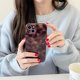 thumbnail image 3 of Funda para iPhone 15 XQAGU, ámbar con estampado de leopardo, delgada y resistente a golpes, 3 of 7