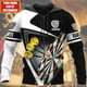 thumbnail image 2 of Sudadera con capucha y cremallera con estampado de dardos en 3D y juego de bar, tendencia de hip hop, ropa de otoño de talla grande, 2 of 5