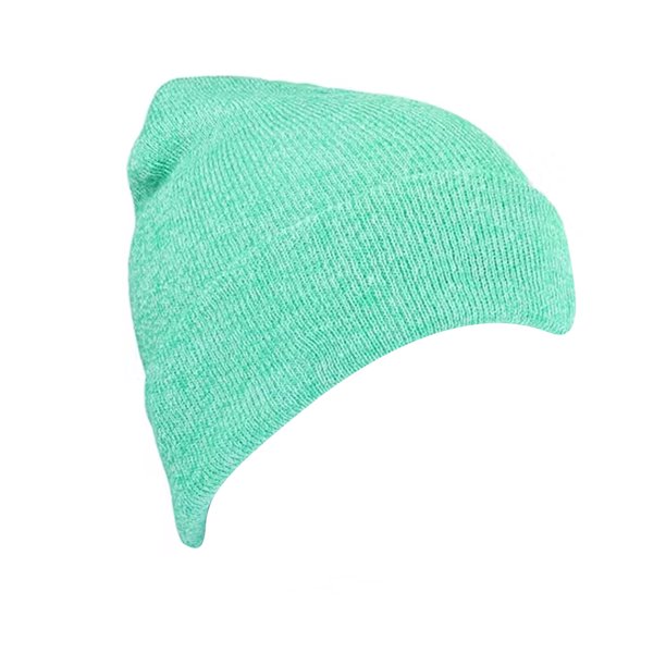 Beechfield - Gorro de invierno con vuelta modelo Original unisex para adulto (Verde mezcla)