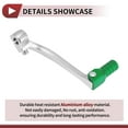 thumbnail image 4 of Folding Motorcycle Gear Shifter Lever for Honda CRF110F 2013-2018 Aluminum Alloy Pedal Shift Lever Arm Siver Tone Green Head, 4 of 6
