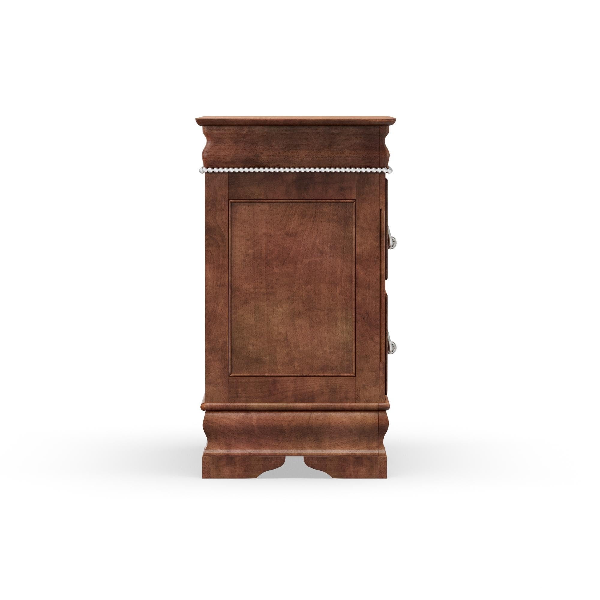 Furniture of America Leonora Traditional Nightstand with 2-Drawer, Cherry