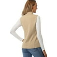 thumbnail image 4 of Sarapandan Women's vest, sleeveless, lightweight stand-up collar vest with zip pocket Sarapandan, 4 of 6