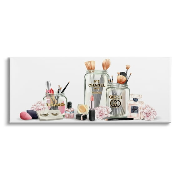 Stupell Industries Floral Cosmetic Collection Modern Glam Fashion Still Life, 24 x 10,Design by Ziwei Li