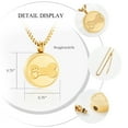 thumbnail image 3 of Personalize Round Urn Locket Cremation Jewelry for Dag Ashes Holder Paw Print Memory Necklace Bone Print Pet Ash Urn Necklace Memorial Jewelry, 3 of 7