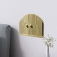 thumbnail image 4 of Tnarru Wood Door Outlet Cover Wall Decor Creative Protects Children and Pets Handmade Light Switch Cover Receptacle Plate Protector Beige, 4 of 7