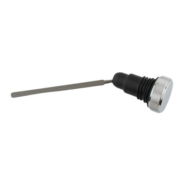 Varilla de de aceite de motocicleta, repuesto de aleación de aluminio, indicador de de aceite, tapón del tanque para motocicleta para FXD Plata