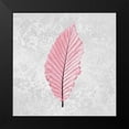thumbnail image 2 of Kimberly, Allen 12x12 Black Modern Framed Museum Art Print Titled - Pink Leaf 3, 2 of 5