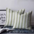 thumbnail image 2 of Pillow Covers 20x20 Set of 2, Striped Sage Green Square Throw Pillow Covers for Couch/Sofa/Living Room, Farmhouse Line Stripes Classic Decorative Soft Pillowcases for Couch Throw Pillows, 2 of 7
