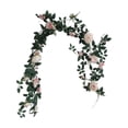 thumbnail image 2 of Guirnalda de Enredaderas de Rosas Artificiales de 180 cm, Decoración Colgante de Flores Falsas con Hojas Verdes para Bodas, Jardines, Uso en Interiores y Exteriores, 2 of 6