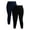 Dark Navy/Black Soot, variant on Terra & Sky Women's Plus High Rise Capri Leggings with Cellphone Pockets, 2-Pack