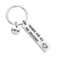 thumbnail image 2 of FcBaudy Keychains for Women,Wallet Keychain,Car Keychain,Cute Keychain Couple Keychain Letter Stainless Steel Keychain Gift Fashion Decorations, 2 of 9