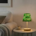 thumbnail image 5 of Ryvnso LED Bedside Table Lamp Clover Hats on Checkered Bedroom Desk Lamps Nightstand Lampshade M, 5 of 7