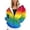 Multicolour, variant on Womens Rainbow Zip Up Hoodies 2026 Y2K Casual Cozy Sweatshirt Long Sleeve Drawstring Pullover Casual Track Jackets with Pockets Multicolour S-5XL