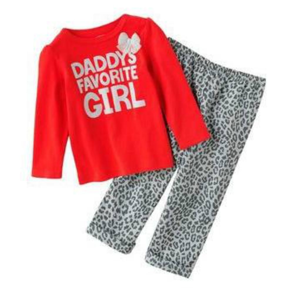 Carter Infant Girls Leopard Print Set 