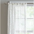 thumbnail image 2 of CHF Lyric Poletop Curtain Panel, 63"L x 50"W, White, 100% Polyester, Indoor, Adult, 2 of 5