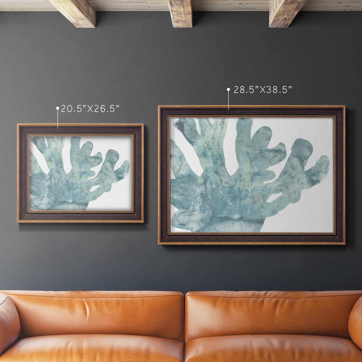 Blue Macro Coral I Premium Framed Canvas- Ready to Hang