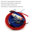 thumbnail image 5 of Installation Kit For Car Audio Subwoofer Amplifier, Professional Gauge Amplifier Wiring Ensures High Performance, AGU Fuse Holder Offers Overload Current Protection, Red, Blue, 5 of 5